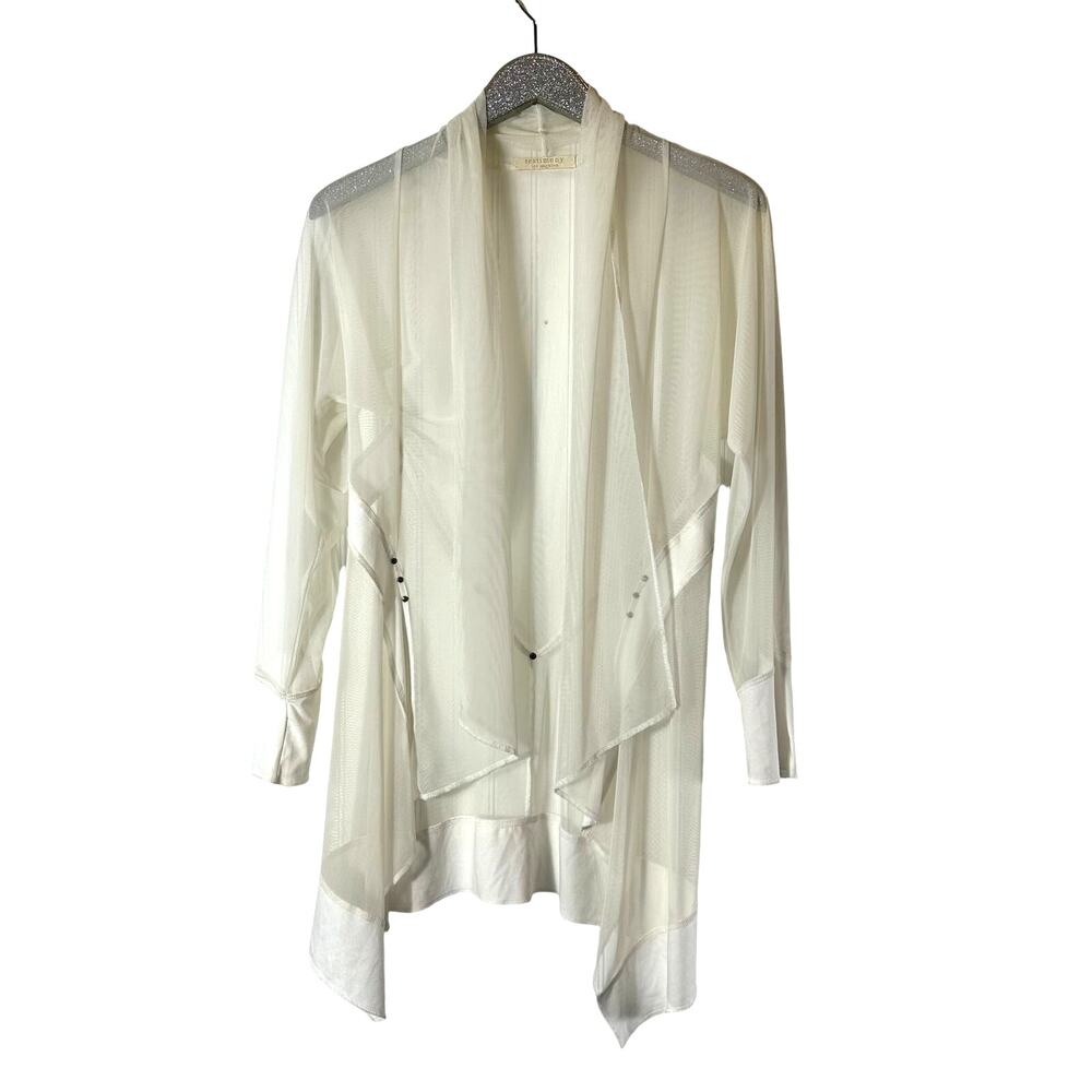 Testimony Los Angeles White/Cream Sheer Cardigan
